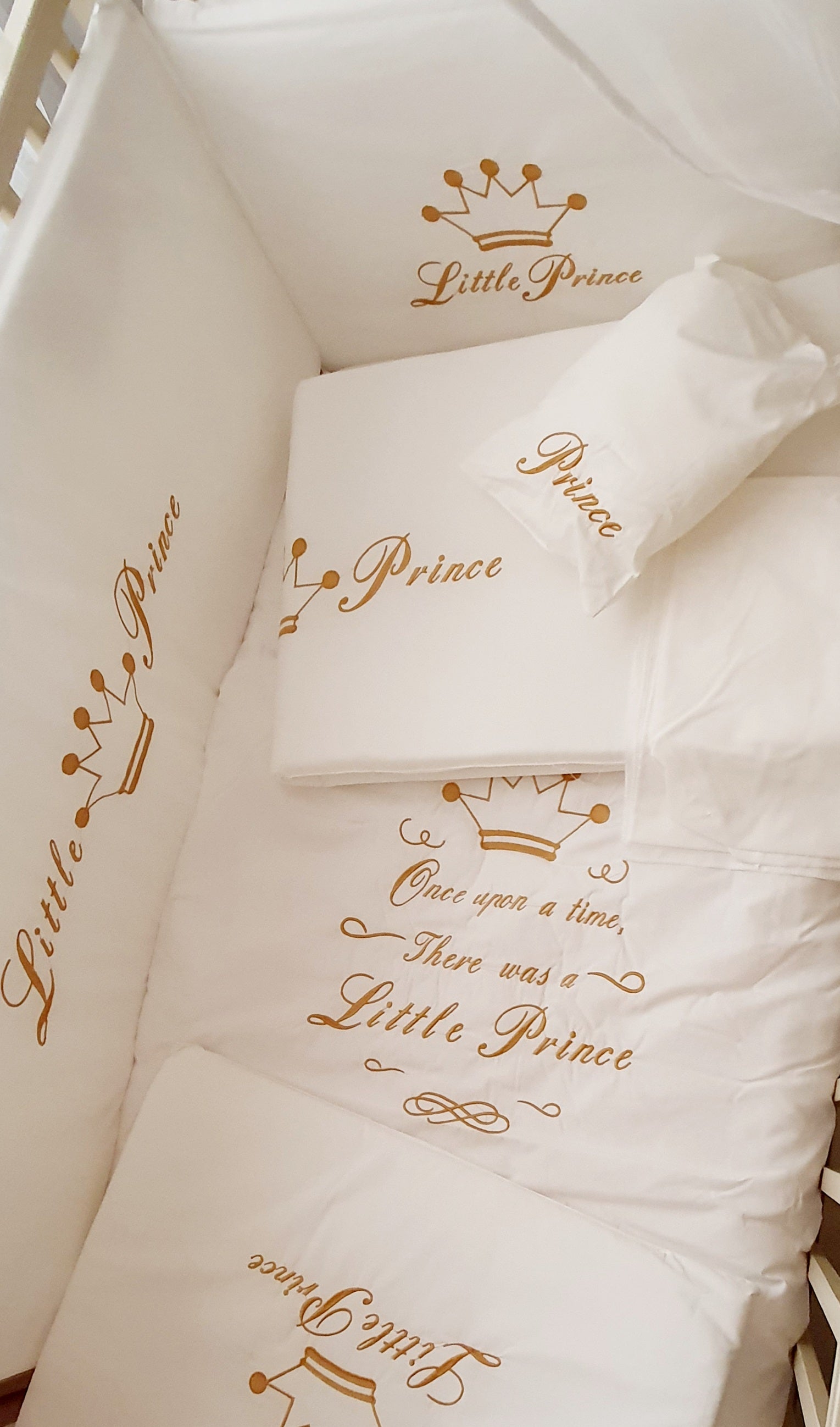 Little prince store crib bedding set