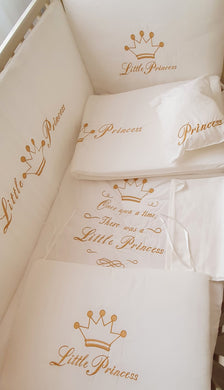 Baby bedding set 8 pcs _ little Princess  (for girl)