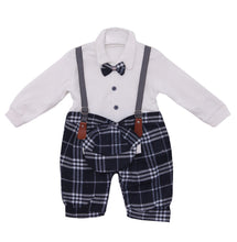 Load image into Gallery viewer, Baby Romper Suit with Bow and Hat